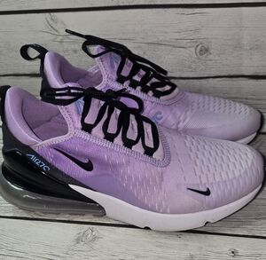 Nike Air Max 270 Women's Sneakers Lilac/White/Black, Size 9.5